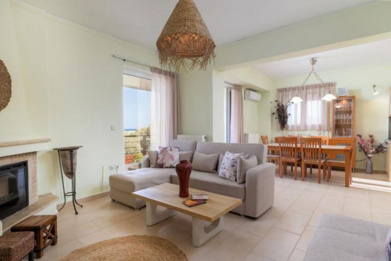 Pigianos Kampos Kreta, Pigianos Kampos: Stilvolle Villa mit beheiztem Pool und Gästestudio in der Nähe von Rethymno zu verkaufen Haus kaufen